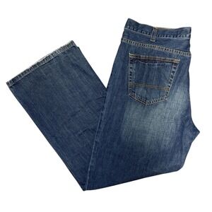 Old Navy Denim Mens 38x30 Low Rise Bootcut Y2K Jeans Medium Wash Blue